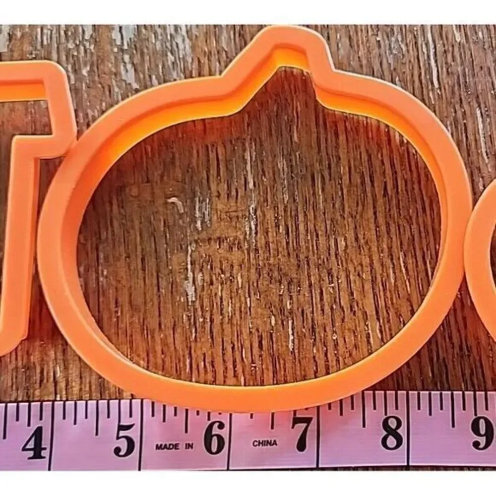 Lot of 3 Halloween Fall Pumpkin Cookie Cutter‎ Set Baking Fondant Cutters